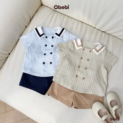 OBEBI - Set bộ cộc phong cách hải quân OBEBI (73-120)