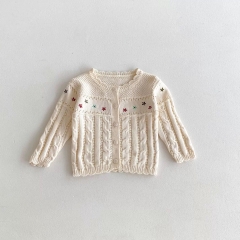 LB - Cardigan len thừng hoa viền bèo(80-130)