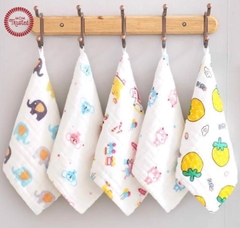 MOMTRUSTED - SET 6 KHĂN MẶT SỢI TRE 6 LỚP