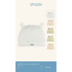BUBABY - Mũ tròn tai gấu Bambus(1-6M)