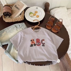DL - Áo thun hoạt hình chữ ABC(90-140)