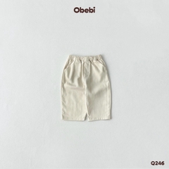 OBEBI - Quần kaki trẻ em mùa hè thêu túi OBEBI (73-120)
