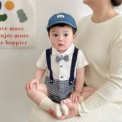 JS - Body công tử trắng giả yếm caro xanh nơ cổ(66-80)