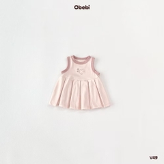 OBEBI - Váy ba lỗ xếp ly(66-110)