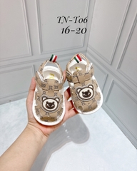 KB - Sandal nâu đính gấu(16-20)