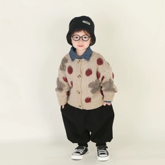 TL - Áo cardigan len nâu dâu tây(80-130)