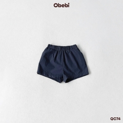 OBEBI - Quần đùi trẻ em vải gió thêu hình ngôi sao OBEBI (73-120)
