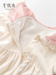 JS Body váy nhung kem nơ hồng LOLITA (73,80)