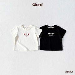 OBEBI - Áo thun cộc tay Trái tim OBEBI (73-120)