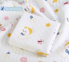 BS - Khăn ủ chần bông 3 lớp in hình 85x85cm