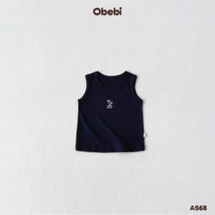 OBEBI - Áo ba lỗ trẻ em thêu hình cây dừa OBEBI (73-120)