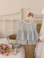 TL - Bộ ba lỗ xanh táo gấu (90-130)