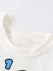 LB - Áo thun Malwee trắng hoạ tiết tên lửa(90-140)