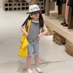 TL - Quần bé gái cotton viền bèo (80-130)