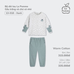 LA POMME Bộ dài tay Gấu trắng và chú cá nhỏ(6M-4Y)