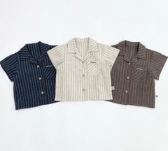 OBB - Áo sơ mi đũi kẻ(66-110)