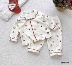 OBB - Bộ PIJAMA gấu giáng sinh(66-110)