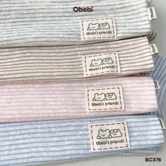 OBEBI - Bộ cộc trẻ em mùa hè kẻ ngang OBEBI (66-120)