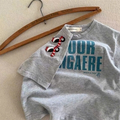 BK - Áo thun cánh cụt xám (90-150)