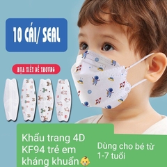 KF 94 - SET 10 KHẨU TRANG HỌA TIẾT CHO BÉ