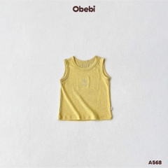 OBEBI - Áo ba lỗ trẻ em thêu hình cây dừa OBEBI (73-120)