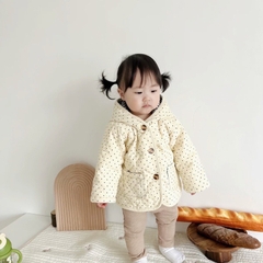 JS Áo khoác chấm bi có mũ(66-80)