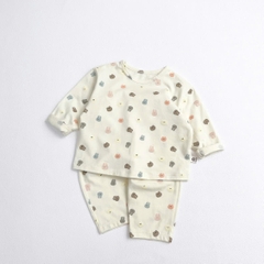 OBB - Bộ cotton mặt gấu thỏ (66-110)