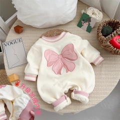 JS Body nỉ dài kem nơ hồng(66-80)