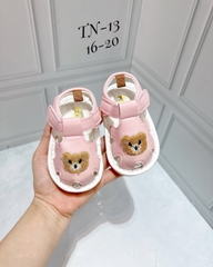 KB - Sandal tập đi hồng đính gấu(16-20)