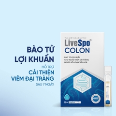 LIVESPO - 2Y+BÀO TỬ LỢI KHUẨN COLON CHO NGƯỜI VIÊM ĐẠI TRÀNG RỐI LOẠN TIÊU HÓA