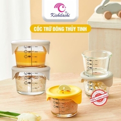 KICHILACHI - HŨ TRỮ THỦY TINH NẮP SILICONE 130ML