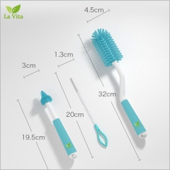 LAVITA - SET 3 CỌ BÌNH NÚM TI ỐNG HÚT M6355