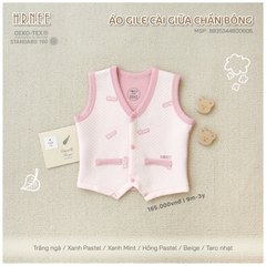 HRNEE Áo Gile cài giữa chần bông(S6-3Y)