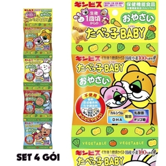 GINBIS - 1Y+BÁNH QUY RAU CỦ HÌNH THÚ TABEKKO BABY