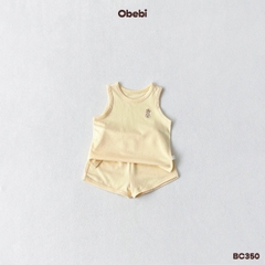 OBEBI - Bộ ba lỗ thêu cây dừa ngộ nghĩnh OBEBI (73-120)