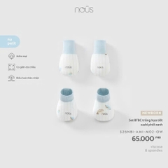 NOUS - Set BTBC trắng họa tiết sushi phối xanh NB