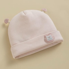 SP - Mũ cotton đính gấu(0-6M)