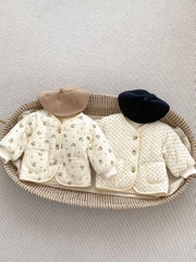 JS Áo khoác muslin lót nỉ 2 túi(66-80)