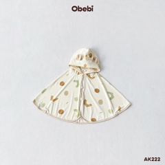 OBEBI - Áo khoác chống nắng vải thun chống tia UV họa tiết đáng yêu OBEBI (73-120)