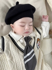MIM Mũ nồi len Style HÀN(6M-3Y)