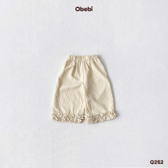 OBEBI - Quần dài bé gái bèo nhún gấu OBEBI (73-120)
