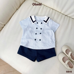 OBEBI - Set bộ cộc phong cách hải quân OBEBI (73-120)