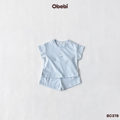 OBEBI - Bộ cộc trẻ em mùa hè hình in nhỏ OBEBI (66-120)
