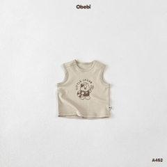 OBEBI - Áo ba lỗ cotton in hình Little Sailor(66-110)