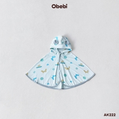 OBEBI - Áo khoác chống nắng vải thun chống tia UV họa tiết đáng yêu OBEBI (73-120)