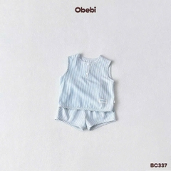 OBEBI - Bộ ba lỗ kẻ sọc mùa hè OBEBI (73-120)