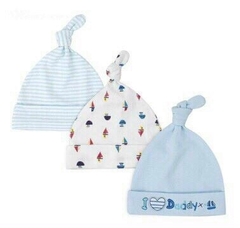 BW Set 3 mũ cotton Momcare (0-12M)