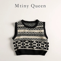 LB - Áo gile Mtiny Queen hoạ tiết(80-130)
