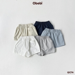 OBEBI - Quần đùi trẻ em vải gió thêu hình ngôi sao OBEBI (73-120)