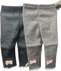 SA Quần legging lót nỉ đính nơ(5-13)